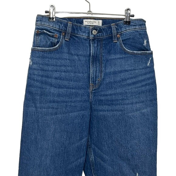 Abercrombie & Fitch Curve Love 90s Jeans Women’s Size 29 8 Short Ultra High Rise - Picture 3 of 13
